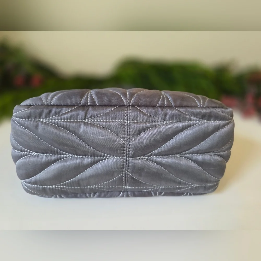 Kate Spade New York Ellie Small Quilted Tote/Crossbody In Silver